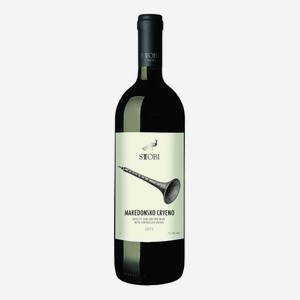 Вино красное полусухое «STOBI МАКЕДОНСКОЕ», 1 л, 10.5 %