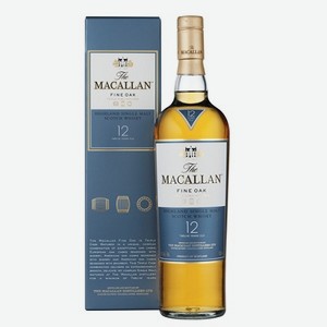 Виски «Macallan Fine Oak 12 years old», 0.7 л, 40 %, Шотландия