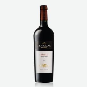 Вино красное сухое «Terrazas de Los Andes Malbec», 0.75 л, 14 %, Аргентина