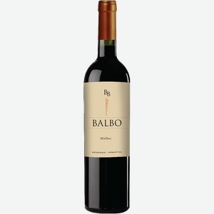 Вино красное сухое «Balbo Malbec», 0.75 л, 14 %, Аргентина