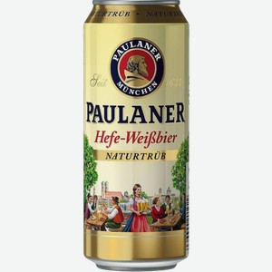 Пиво «Paulaner Hefe-Weissbie», 0.5 л, 5.5 %, Германия