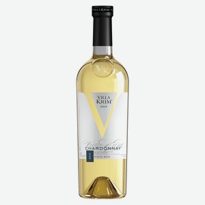 Вино белое сухое «Villa Krim Chardonnay», 0.75 л, 13 %
