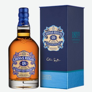 Виски Chivas Regal 18 Years Old в подарочной упаковке 0.7 л.