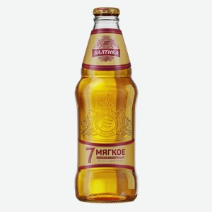 Пиво «Балтика мягкое №7», 0.44 л, 4.7 %, Россия