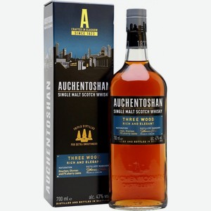 Виски «Auchentoshan Three Wood», 0.7 л, 43 %, Шотландия