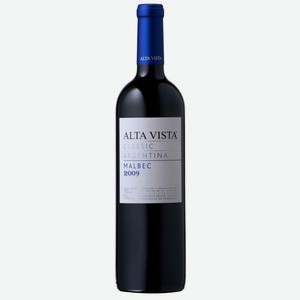 Вино красное сухое «Alta Vista Classic Malbec», 0.75 л, 14.5 %, Аргентина