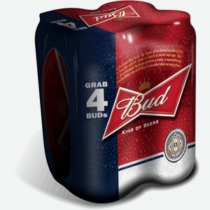 Пиво «Bud», 1.8 л, 5 %
