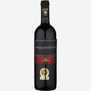 Вино красное полусухое «Дуэ Пальме Саличе Салентино», 0.75 л, 13 %, Италия