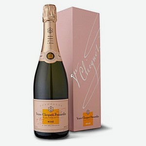 Шампанское розовое сухое «Veuve Clicquot Brut Rose», 0.75 л, 12.5 %, Франция