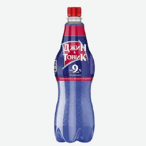 Коктейли «Очаково Джин-Тоник ПЭТ», 1 л, 9 %, Россия