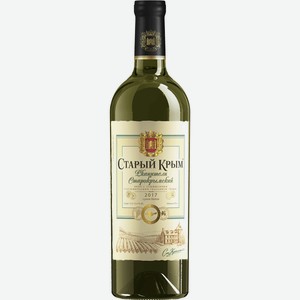 Вино белое сухое «Старый Крым Ркацители», 0.75 л, 13.5 %, Россия