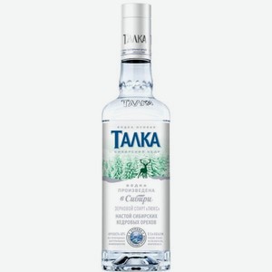 Водка особая Талка Сибирский кедр 0.5л