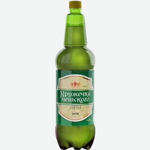 Пиво Кружечка Чешского светлое фильтрованное 1.25л