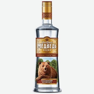 Водка «Добрый медведь», 0.5 л, 40 %, Россия