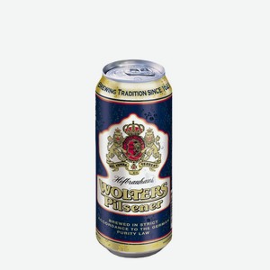 Пиво «Wolters Pilsener», 0.5 л, 4.9 %, Германия