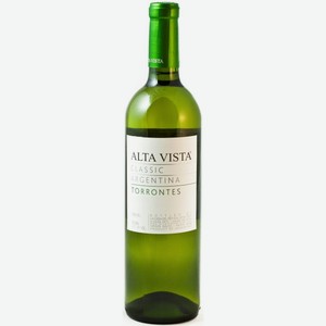 Вино белое сухое «Alta Vista Classic Torrontes», 0.75 л, 13.5 %, Аргентина