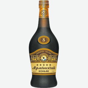 Коньяк « Армянский 5* 40%», 0.5 л, 40 %, Армения