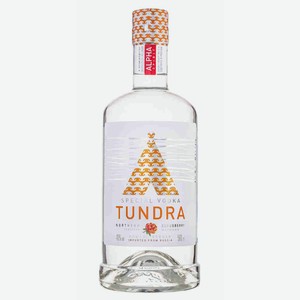 Водка «TUNDRA СЕВЕРНАЯ МОРОШКА», 0.5 л, 40 %