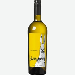 Вино белое полусухое «King Rabbit Chardonnay», 0.75 л, 13.5 %, Франция