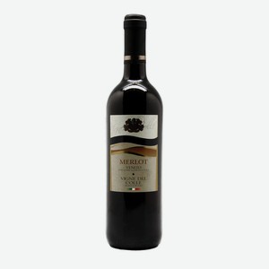 Вино красное сухое «Винье Дель Колле Мерло Венето», 0.75 л, 11 %, Италия