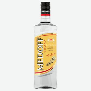 Водка «Medoff Classic», 0.5 л, 40 %, Россия