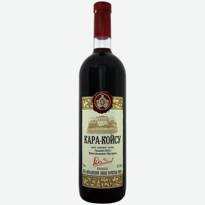 Вино красное сухое «Кара-Койсу», 0.75 л, 11 %