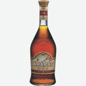 Коньяк «Арарат трехлетний», 0.7 л, 40 %, Армения