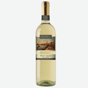 Вино белое сухое «Portobello Pinot Grigio», 0.75 л, 12 %, Италия