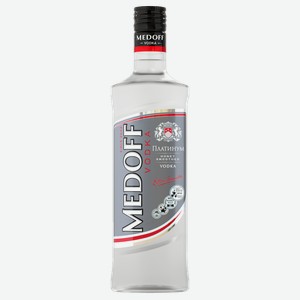 Водка «Medoff Platinum», 0.5 л, 40 %, Россия