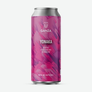 ГАНЗА саур Yonaka Гуава-Клубника 6% 0,5л ж/б