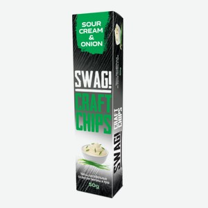 Картофельные пластинки со вкусом сметаны и лука 50г SWAG!