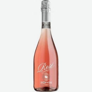 Шампанское розовое брют «Zonin Rose», 0.75 л, 11 %, Италия