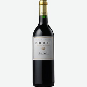 Вино красное сухое «Dourthe Grands Terroirs Medoc», 0.75 л, 14 %, Франция