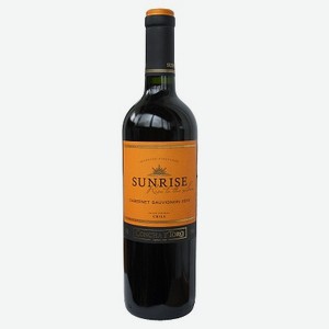 Вино красное полусухое «Sunrise Cabernet Sauvignon», 0.75 л, 13 %, Чили