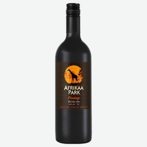 Вино красное сухое «АФРИКАА ПАРК ПИНОТАЖ», 0.75 л, 14 %