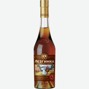 Коньяк «Лезгинка 3*», 0.5 л, 40 %, Россия