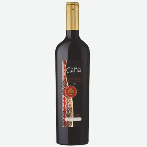 Вино красное полусладкое «Cana Cabernet Sauvignon», 0.75 л, 15 %, Чили
