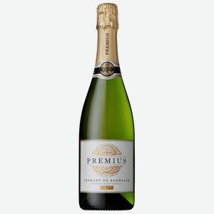 Шампанское белое брют «Premius Brut Креман», 0.75 л, 12 %, Франция