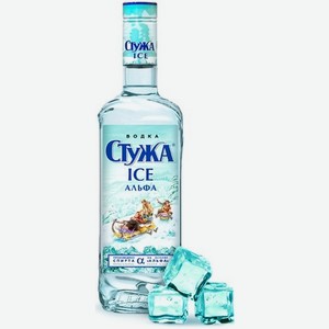 Водка «Стужа Ice Альфа», 0.5 л, 40 %