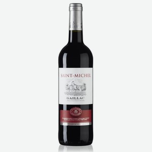 Вино красное сухое «Saint-Michel (АОР рег.Гайяк) 2016 », 0.75 л, 13 %, Франция