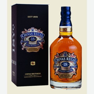 Виски «Chivas Regal 18 years old», 0.7 л, 42 %, Шотландия