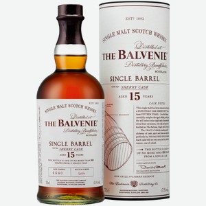 Виски The Balvenie Single Barrel 15 Sherry Cask 0,7 в подарочной упаковке