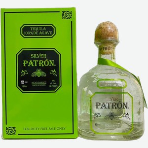 Текила Patron Silver (gift box) 40% 1 л.