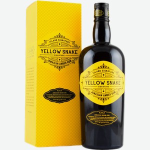 Ром Island Signature Yellow Snake Jamaican Amber (gift box) 40% 0.7 л.