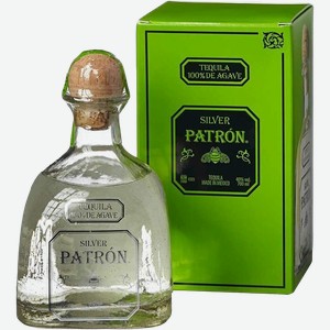 Текила Patron Silver (gift box) 40% 0.7 л.