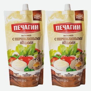 Майонез Печагин с перепелиными яйцами 50% 400 мл