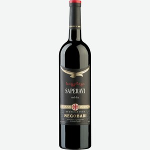Вино  Мегобари  Саперави, 750 мл, Красное, Сухое