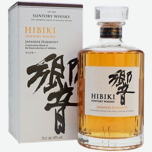 Виски Hibiki Japanese Harmony Suntory Whisky (gift box) 43% 0.7 л.