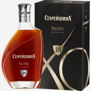 КОНЬЯК  Старейшина Нобл  КС 18лет сув.уп., 0,5л