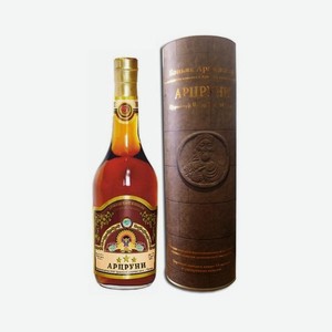 КОНЬЯК Армянский  Арцруни  3 лет в тубе Армения, 0,5л